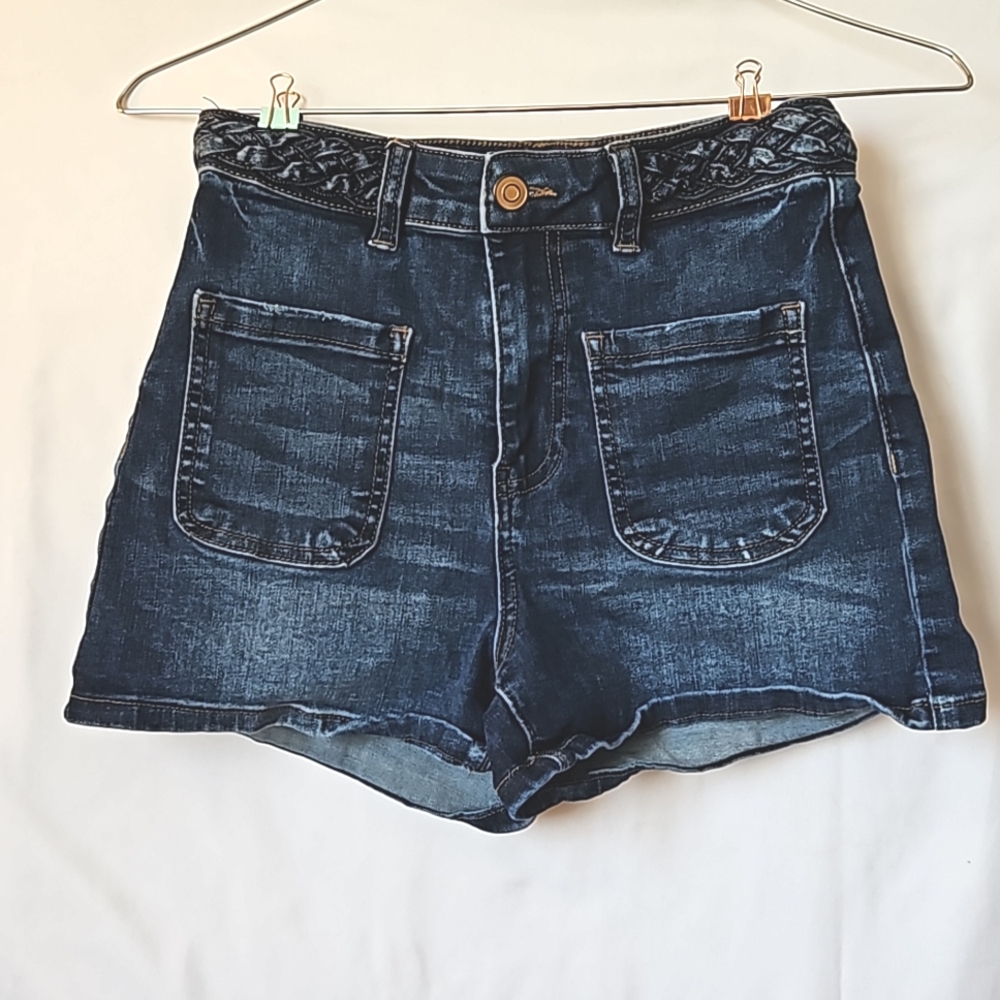 Celebrity pink blue shorts
